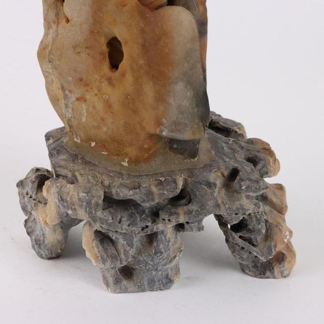 Stone Lohan Figure in Soapstone For Sale - Image 7 of 11