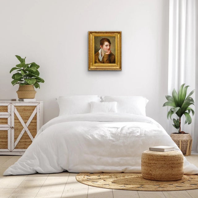 Portrait of La Gamine, Late 18th or Early 19th Century, Oil on Canvas, Framed For Sale - Image 11 of 18