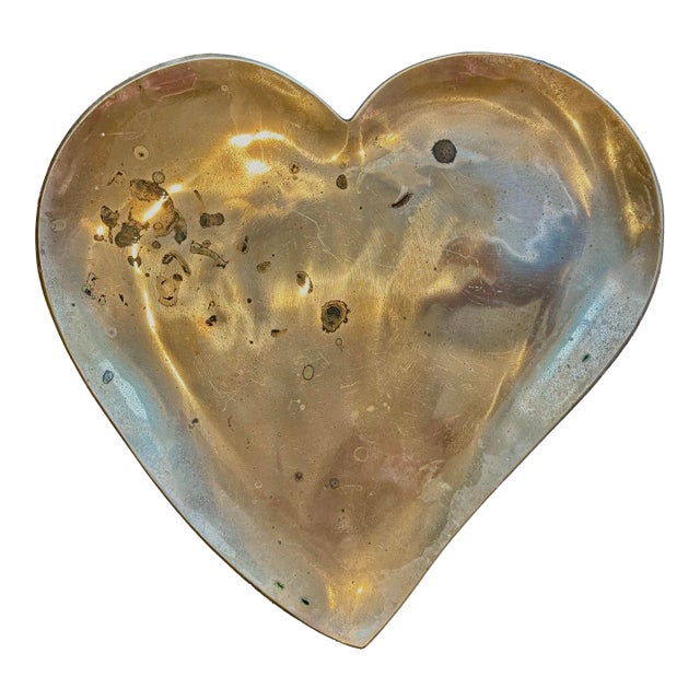 Brass Heart Catchall For Sale
