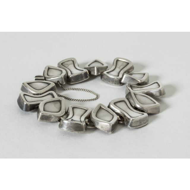 1950s Silver Bracelet from Atelier Borgila, 1958 For Sale - Image 5 of 8