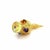 Gemstone Amethyst & Sapphire 14k Yellow Gold Water Jug Charm Pendant For Sale - Image 7 of 8