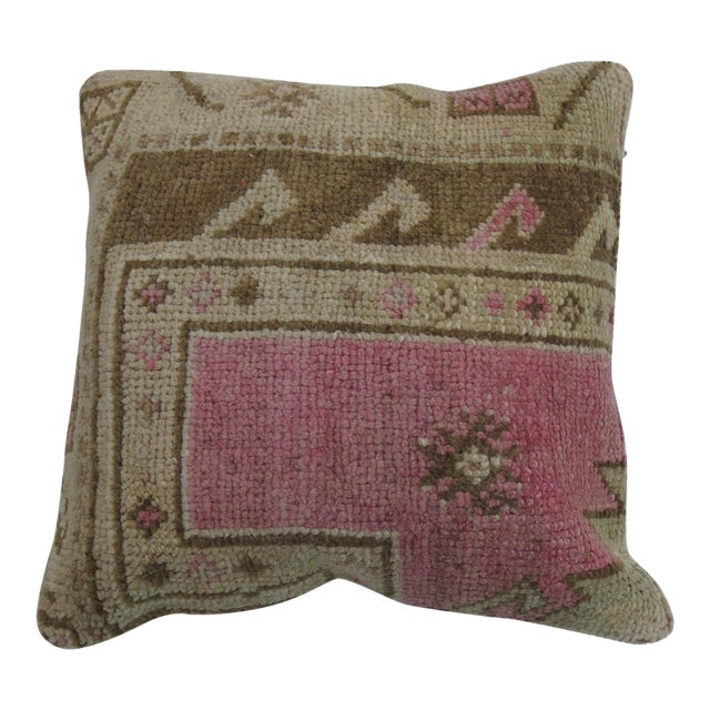 Pink Oushak Pillow For Sale