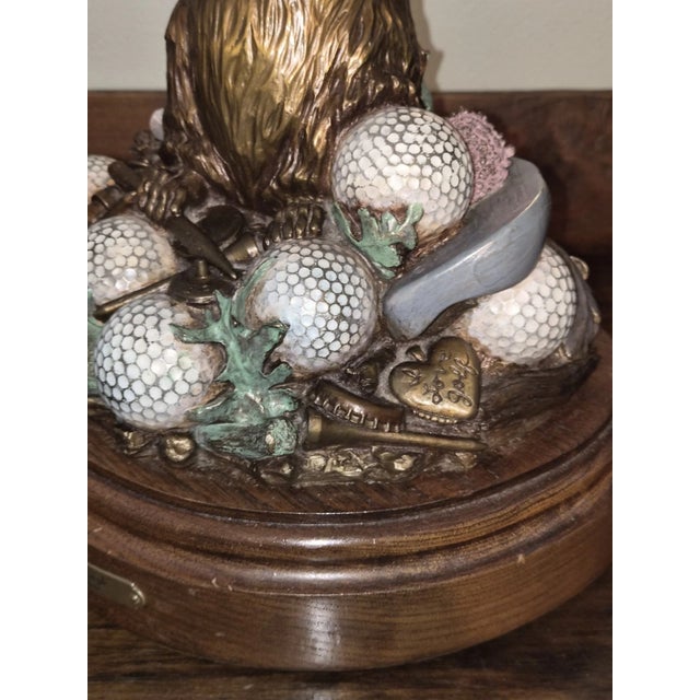 Rare Limited Edition "In the Rough" Bronze Sculpture by e.c. Wynne Golf Gopher For Sale - Image 6 of 6