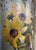 Antique French Column with Sunflowers, 1960s For Sale - Image 6 of 9