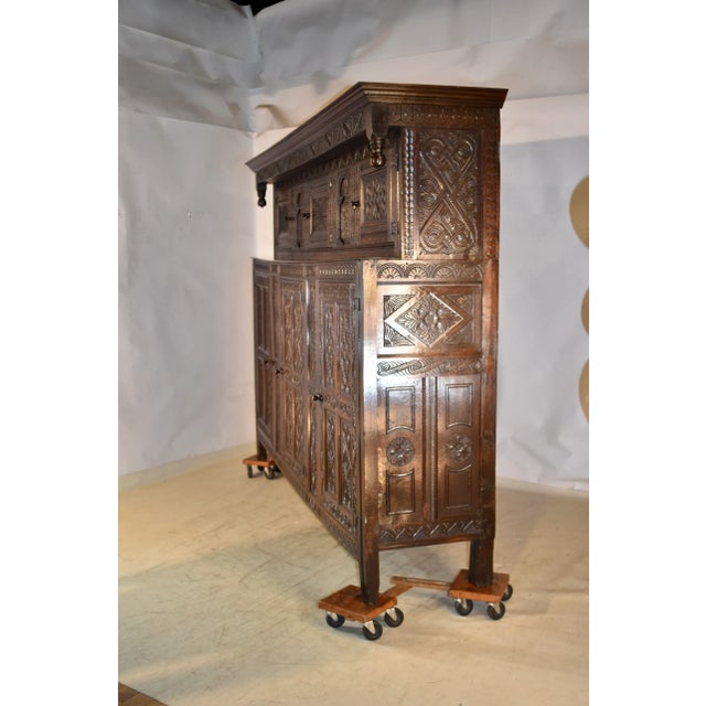 Dated 1688 English Joined Press Cupboard For Sale - Image 9 of 12