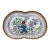 Rare Herend Hungary Hand-Painted Porcelain Footed Vine Dish - Orange Pheasant & Floral For Sale