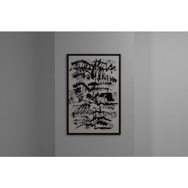 Ink on Paper by Jan Schoonhoven, the Netherlands, 1983 For Sale - Image 4 of 14