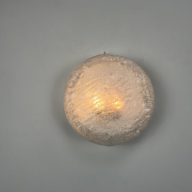 Metal Large Wall Light in Heavy Glass by RZB-Leuchten, Germany, 1970s For Sale - Image 7 of 10