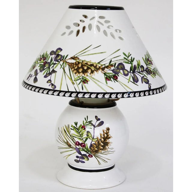 Lenox China Etchings Collection Pine Bough Tea Lamp - Candle