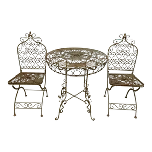 Wrought Iron Table & Chairs