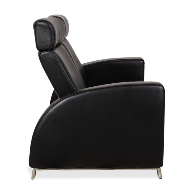 Arion Leather Two-Seater Black Manual Function Sofa from Stressless For Sale - Image 14 of 17