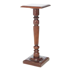 Antique Neoclassical Carved Mahogany Sculpture Display Pedestal, circa 1900