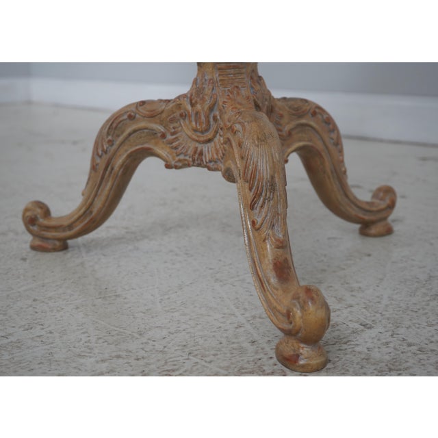 1990s Pair Maitland Smith Faux Branch Form Marble Top Pedestals For Sale - Image 5 of 15
