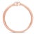 This delicate ring features a sparkling white diamond set in a band crafted in 2 micron 14 karat rose gold plated sterling...