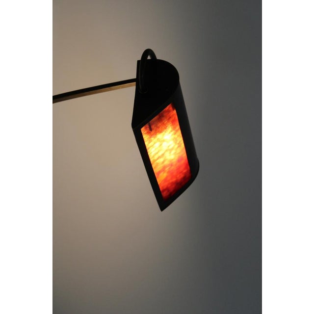 Bankers Lamp in Brass with Colored Glass Insert, 1920s For Sale - Image 12 of 15