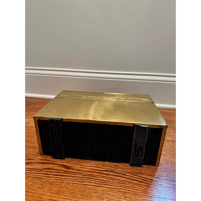 Vintage Hammered Brass Magazine Rack -Elegant English Design, Great Condition” For Sale - Image 11 of 11