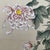 34” x 23” hand-painted silk panel // pair of quail and Chinese chrysanthemums with silk brocade border // vintage artwork // Chinoiserie For Sale - Image 4 of 8