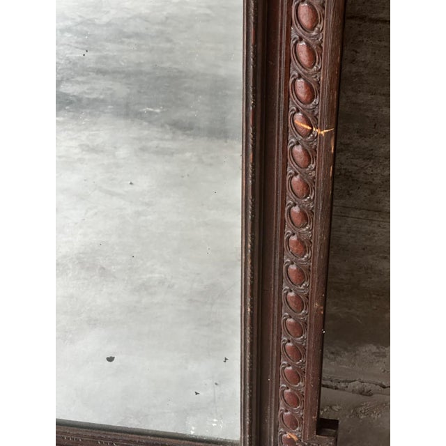 Antique Neo-Renaissance Carved Wooden Mirror, 1890s For Sale - Image 9 of 18