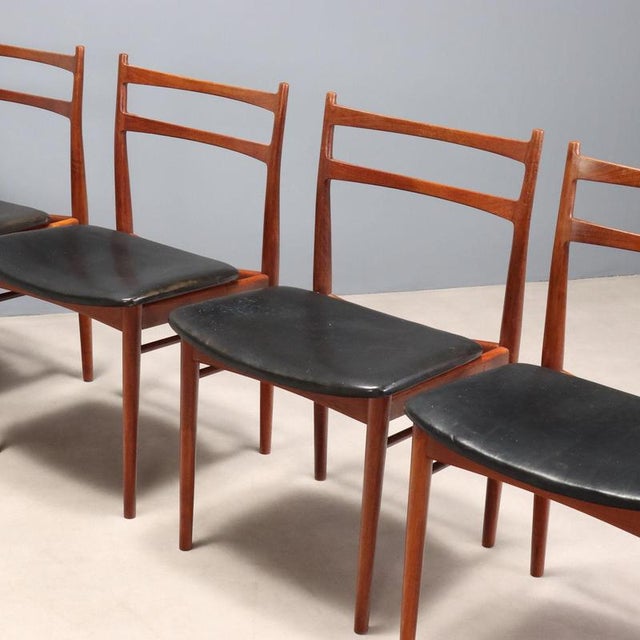 Vintage Danish Chairs by Henry Rosengren Hansen for Brande Møbelindustri, 1960s, Set of 6 For Sale - Image 3 of 12