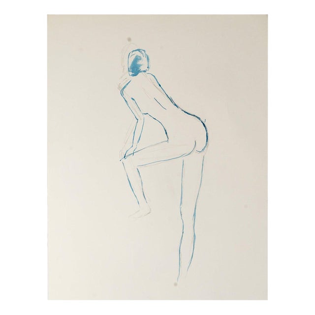 Nude Woman, 20th Century, Pencil on Paper For Sale