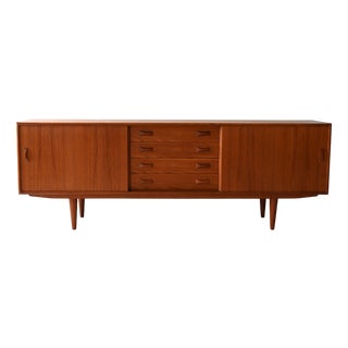 Vintage Danish Sideboard in Teak by Clausen & Søn for Silkeborg Møbelfabrik, 1960s For Sale