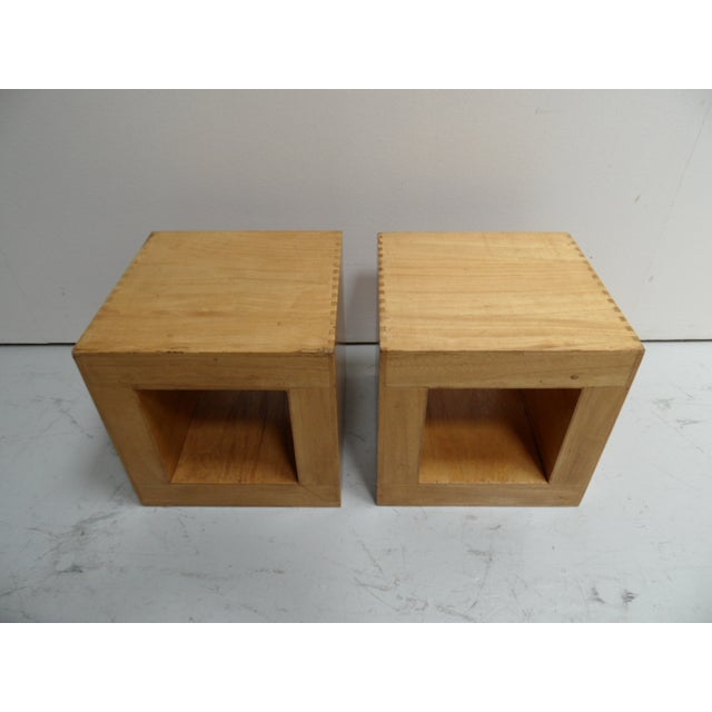 Vintage Cube Side Tables, 1960s, Set of 2, in Very Good conditions. Designed 1960 to 1969