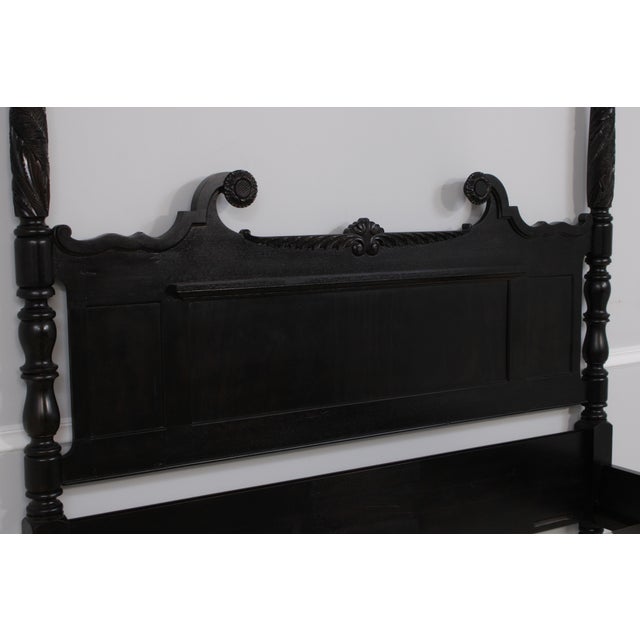 Ralph Lauren King Size Black Plantation Poster Bed For Sale In Philadelphia - Image 6 of 16
