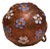 The Flower: Antique Hand Enameled Ball Pendant in Rose Gold For Sale