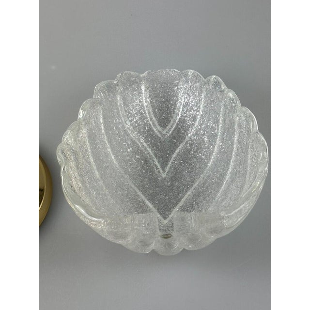 60s 70s lamp lamp wall lamp Glass Brass Blatt Blatt Space Age Design Object: wall lamp Manufacturer: Condition: good Age:...