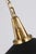 Transitional Chapman & Myers for Visual Comfort Signature Layton 14" Pendant in Antique-Burnished Brass with Matte Black Shade For Sale - Image 3 of 4