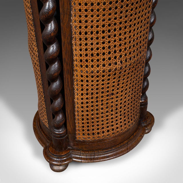 1910's Antique Cylindrical Stick Stand For Sale - Image 9 of 11