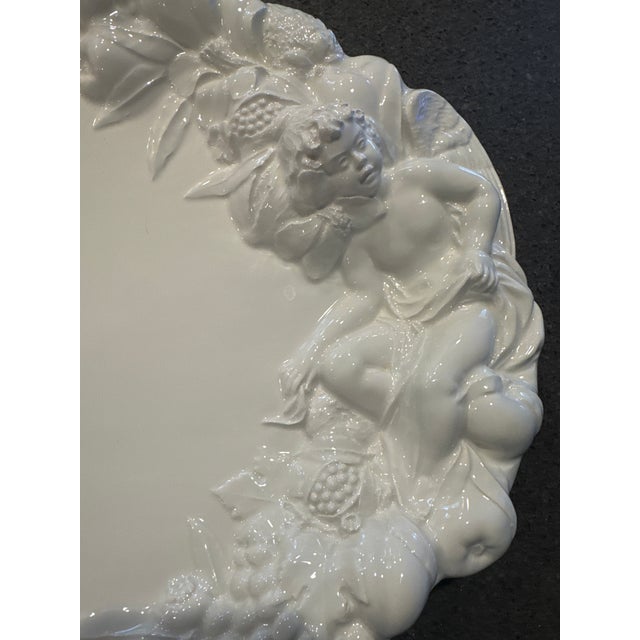 Gumps 1970s Italian Gumps Cherub Platter For Sale - Image 4 of 5