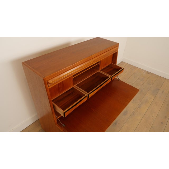 Brown Vintage Secretaire in Teak from Erling Torvits, 1960s For Sale - Image 8 of 18