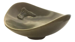 Mid 20th Century Vintage Whale Motif Ceramic Bowl by Henry Hunt
