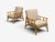 Mid-Century Modern Ficks Reed, Lounge Chairs, Bamboo, Cane, Beige Tweed, Usa, 1950s For Sale - Image 3 of 15