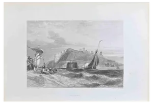 James Duffield Harding, Whitby, Lithograph, 19th Century