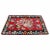 Mid Century Modern Kilim Wool Area Rug Red Hand Made in Turkey Floral Pattern For Sale - Image 9 of 9