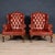 Set of English Leather Wing Back Armchairs, 1970s For Sale - Image 17 of 18