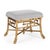 The Aline Stool from Zentique is a petite French country stool with a natural linen padded seat on a birch frame with...