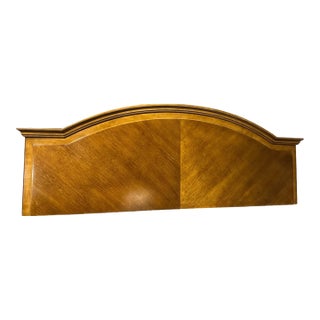 American of Martinsville King Size Banded Cherry Wood Headboard From Ritz-Carlton For Sale