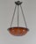 Art Deco French Art Deco Pendant Light by Le Verre Francais Schneider - 1925 Cameo Chandelier France For Sale - Image 3 of 15