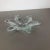 1970s Large French Floral Crystal Glass Shell Bowl from Vannes Art, 1970s For Sale - Image 5 of 18