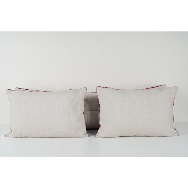 Ikat Eye Lumbar Pillow Cover - Set of Three 16'' X 24'' 16'' X 48'' For Sale - Image 11 of 11