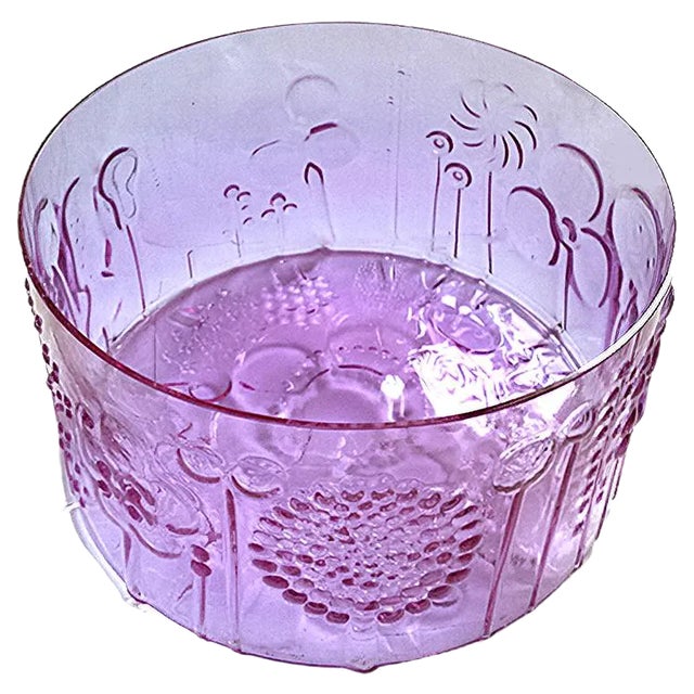 Large Glass Bowl by Oiva Toikka for Iittala, 1960s For Sale