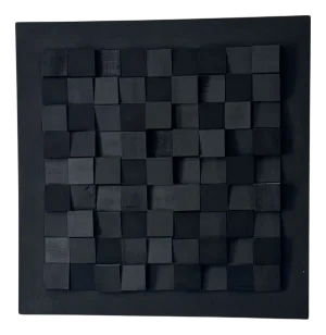 Elia Vuanna, Black Smart Cubic, 2023, Painting