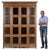 Solid Wood Cabinet with 16 Glazed Compartments For Sale - Image 3 of 10