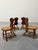 Vintage Brutalist Tyrolean Swiss Alpine Carved Pine Dining Chairs, Set of 4 For Sale - Image 12 of 12