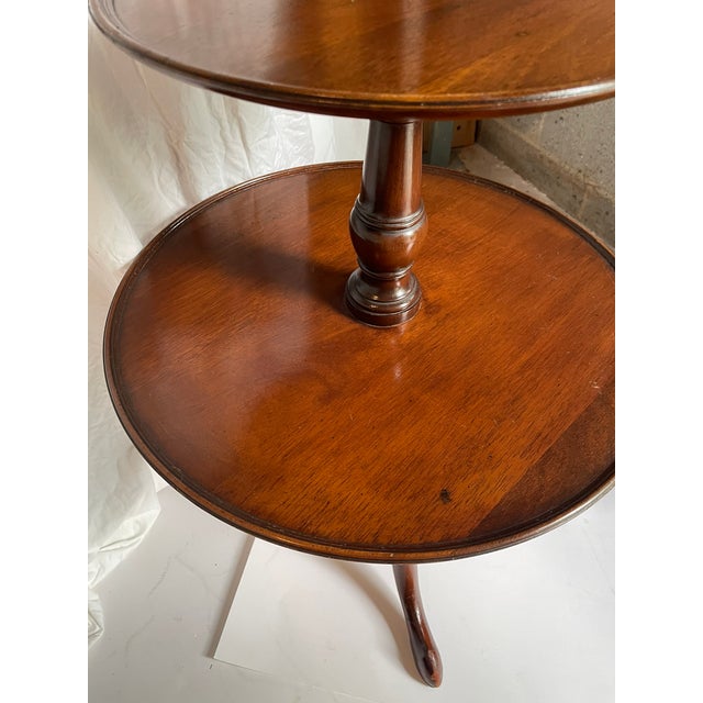 Antique Two‑Tier Mahogany Gueridon Table, Late 19th Century For Sale - Image 11 of 11