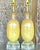 Light Yellow Vintage Regency Art Glass Lamps After Murano - a Pair For Sale - Image 8 of 12