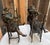 ## Description This exquisite, matching mirrored pair of antique Art Nouveau hot-cast bronze sculptures was created by...